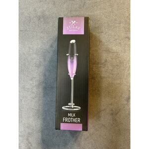 Zulay Kitchen Electric Milk Frother w/ stand - Purple